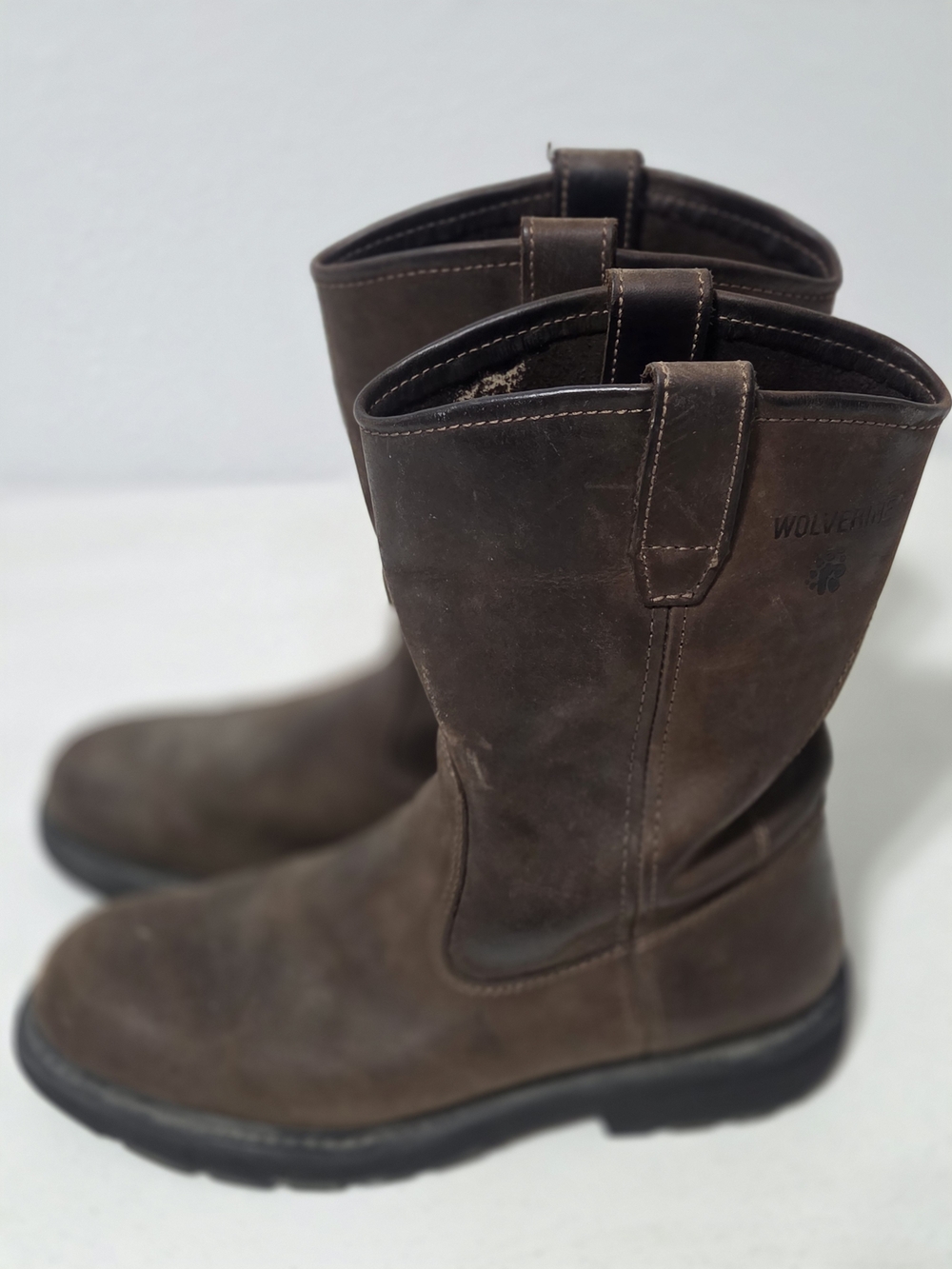 Wolverine Men's Brown Leather Work Boots